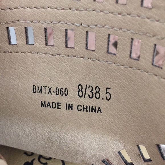 Francesca’s Peep Toe Light Pink Wedges size 8 - Picture 10 of 10